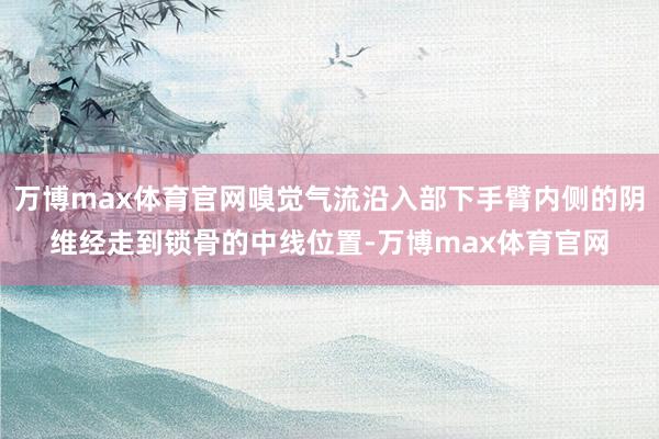 万博max体育官网嗅觉气流沿入部下手臂内侧的阴维经走到锁骨的中线位置-万博max体育官网