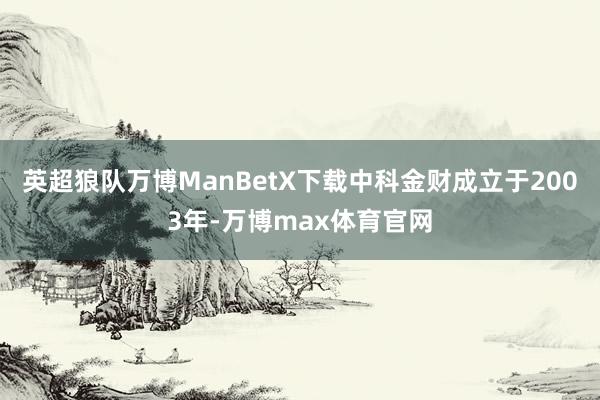 英超狼队万博ManBetX下载中科金财成立于2003年-万博max体育官网